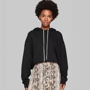 Wild Fable Black Cropped Hoodie